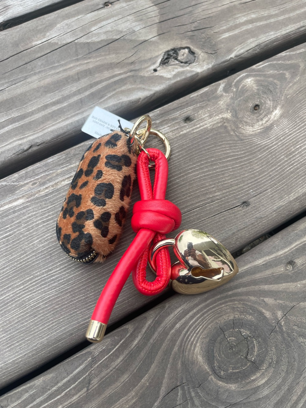 New Piper K Leopard Print Mini Bag and Heart Charm